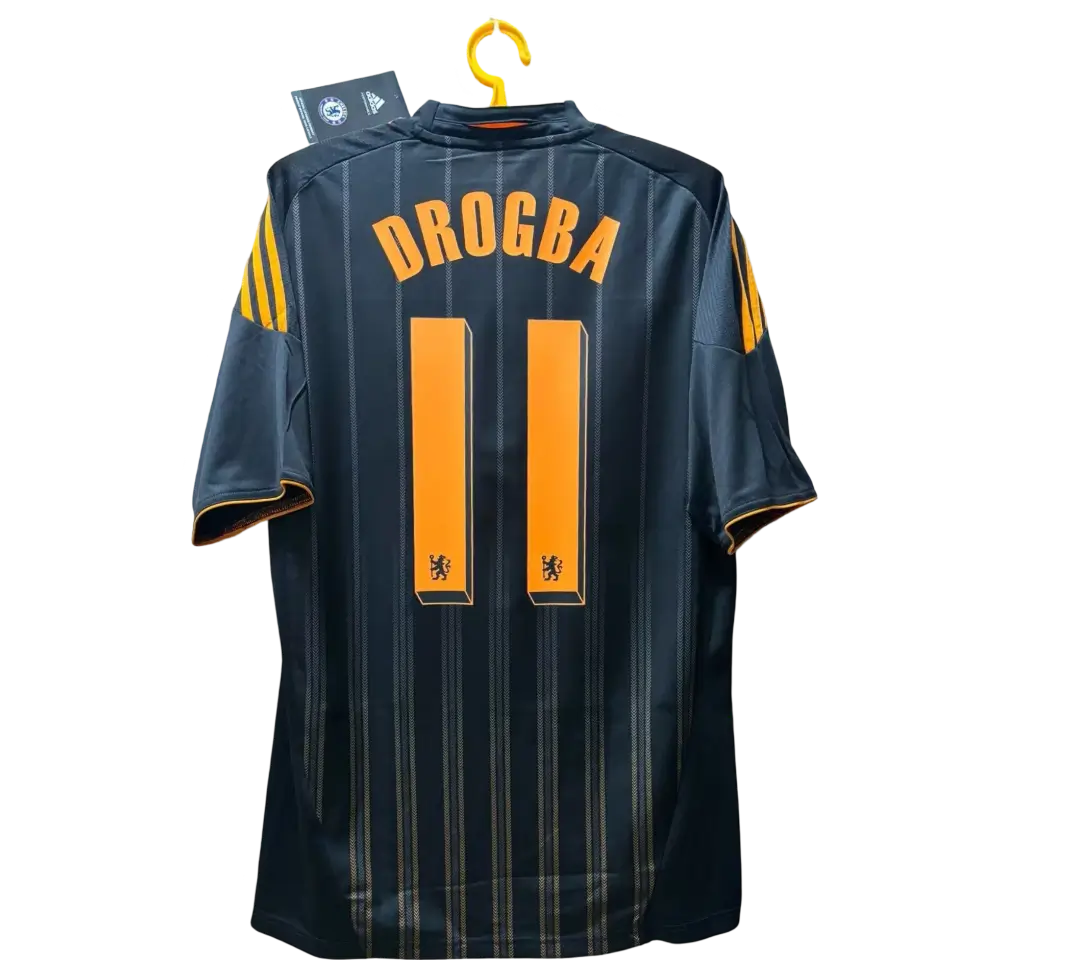 camisa-chelsea-fc-preta-drogba-11-away-ii-2010-11-masculina Camisa Chelsea Fc Drogba #11 Preta Away II 2010/11 Masculina