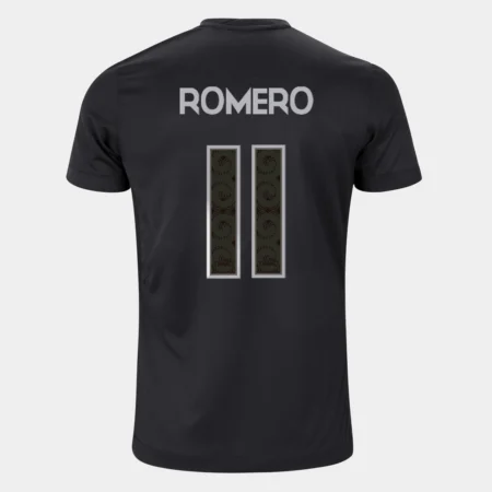 Camisa Reserva Corinthians Romero #11 Preta II 2024/25 Masculina