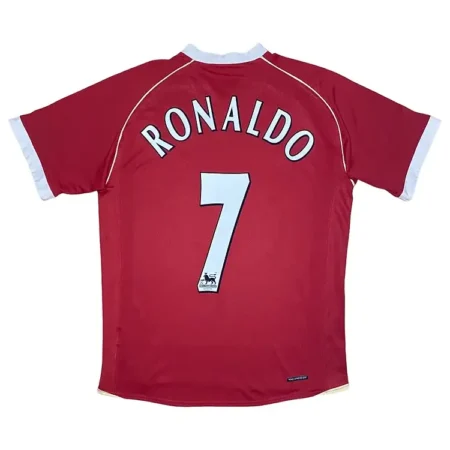 Camisa Man Utd Vermelha Ronaldo #7 Home 2006/07 Masculina