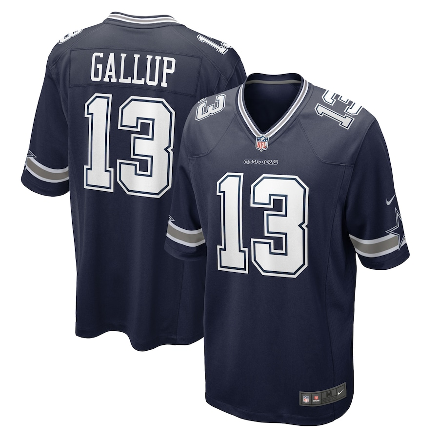 camisa-nfl-dallas-cowboys-michael-gallup-13-nike-navy-game-jersey-azul-escura Camisa NFL Dallas Cowboys Gallupe #13 Jogo Azul Masculina