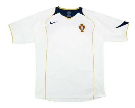 Camisa Reserva Portugal Branca Away 2004 II Masculina