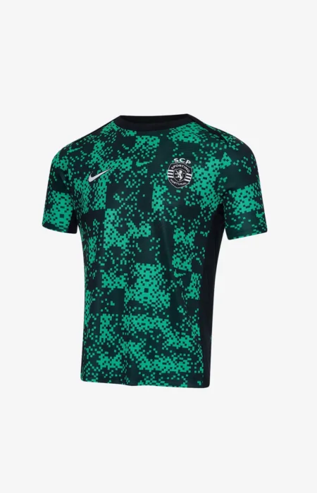 Camisa Sporting Portugal Pré-jogo Verde 2024/25 Masculina
