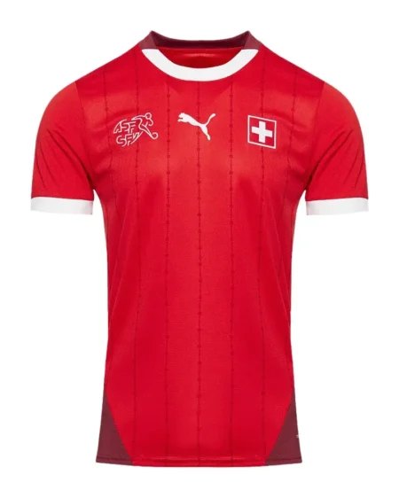 Camisa da Suiça Vermelha Home I 2024-25  Masculina