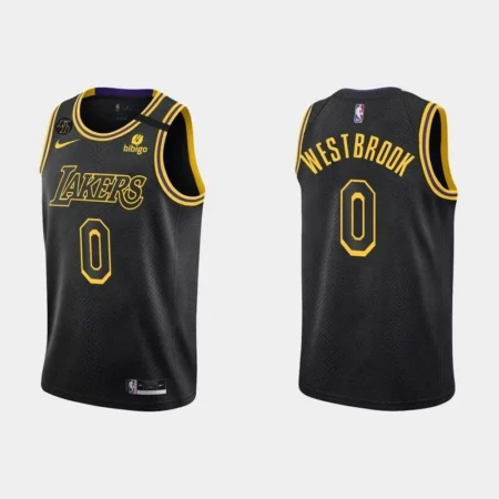 Regata NBA Swingman Los Angeles Lakers Preta 2021/22 Westbrook #0