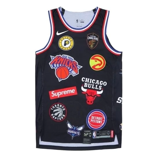 jersey-nba-nike-x-supreme-preta-times Regata NBA Jersey Nike x Supreme #99 - Preta