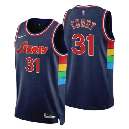 Regata NBA 75ºaniversario Philadelphia 76ers Azul 21-22 CURRY #31