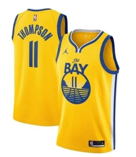 Regata NBA Swingman Golden State Warriors The Bay Amarela Thompson #11