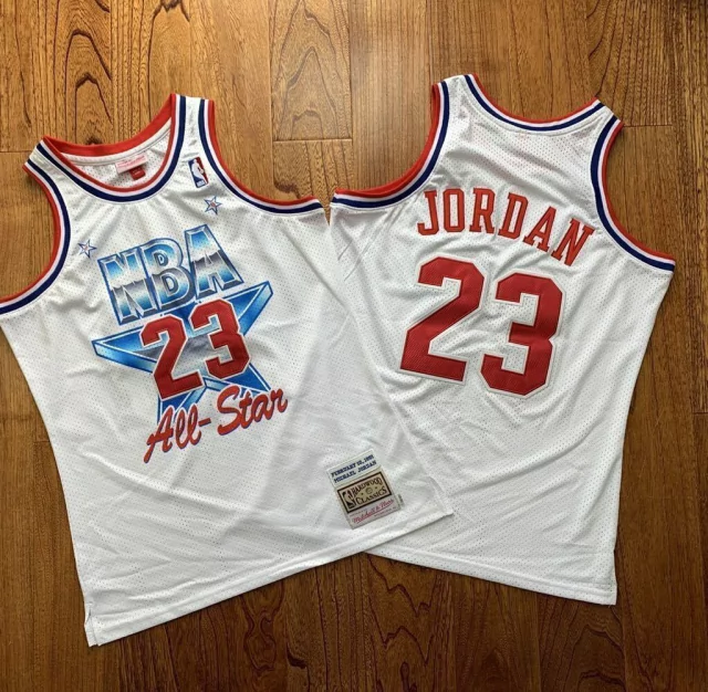 regata-nba-mitchell-ness-all-star-game-1991-branca-jordan-23-640- Regata NBA Mitchell & Ness All-Star Game 1991 Branca Jordan #23