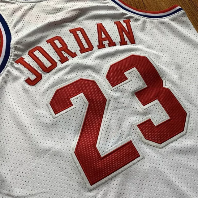 regata-nba-mitchell-ness-all-star-game-1991-branca-jordan-23-640-2 Regata NBA Mitchell & Ness All-Star Game 1991 Branca Jordan #23