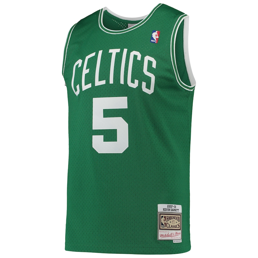 regata-nba-mitchell-ness-boston-celtics-2007-08-verde-garnett-5- Regata NBA Mitchell & Ness Boston Celtics 2007-08 Verde Garnett #5