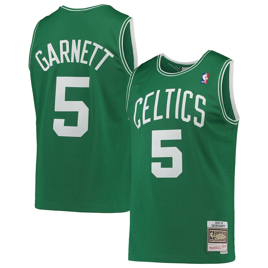 regata-nba-mitchell-ness-boston-celtics-2007-08-verde-garnett-5 Regata NBA Mitchell & Ness Boston Celtics 2007-08 Verde Garnett #5