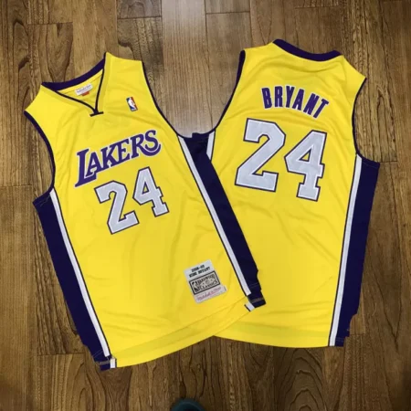 Regata NBA Mitchell & Ness Los Angeles Lakers 2008 Amarela Bryant #24