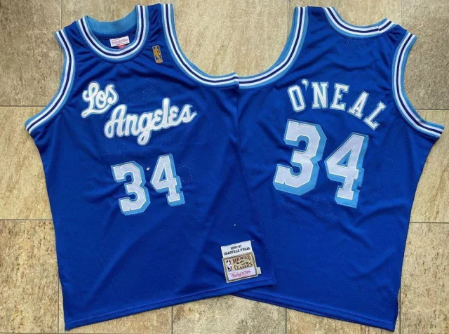 regata-nba-mitchell-ness-los-angeles-lakers-hardwood-1996-1997-azul-oneal-34- Regata NBA Mitchell & Ness Los Angeles Lakers Hardwood 1996-1997 Azul O'NEAL #34