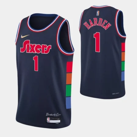 Regata NBA Swingman 75ºaniversario Philadelphia 76ers Azul HARDEN #1