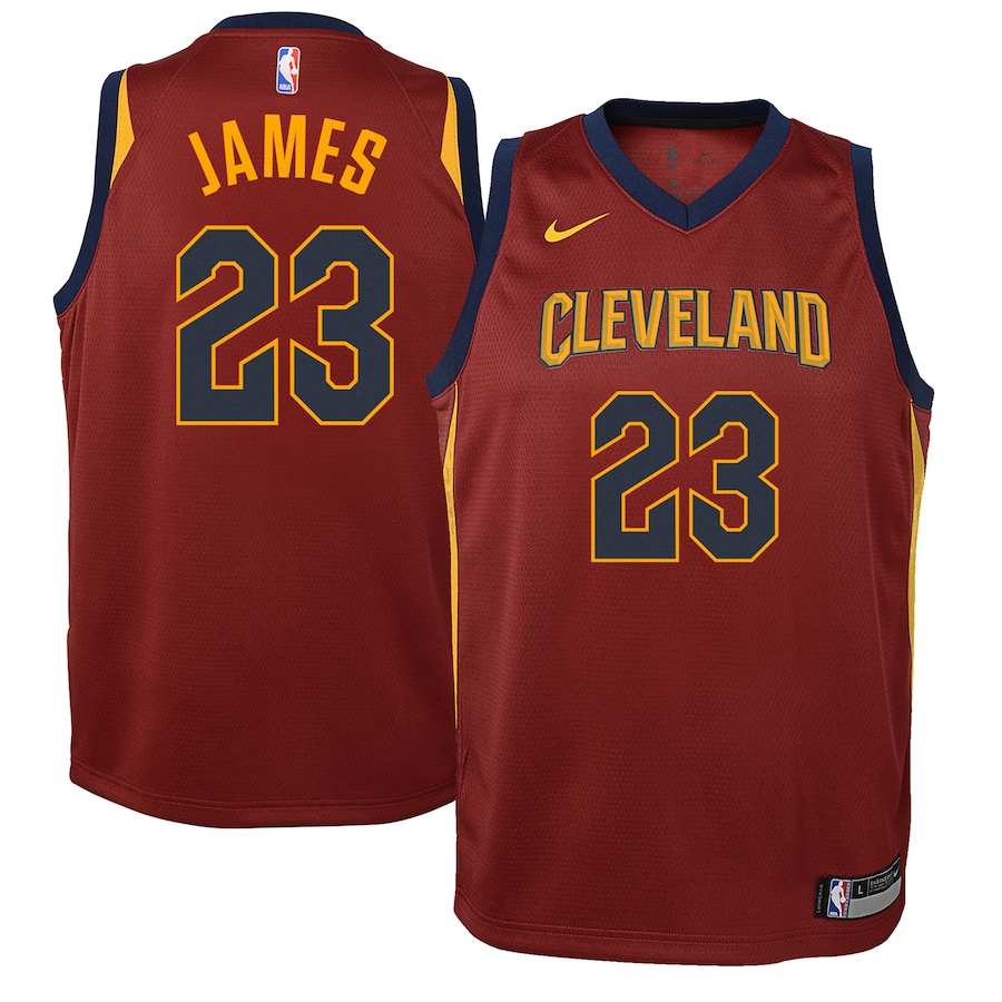 regata-nba-nike-swingman-cleveland-cavaliers-grena-james-23 Regata NBA Swingman Cleveland Cavaliers Grená James #23