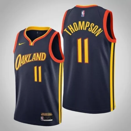 Regata Swingman NBA Golden State Warriors Preta 2020-21 Thompson #11