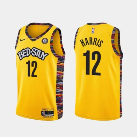Regata NBA Swingman Brooklyn Nets Bed-Stuy 20-21 Amarela Harris #12