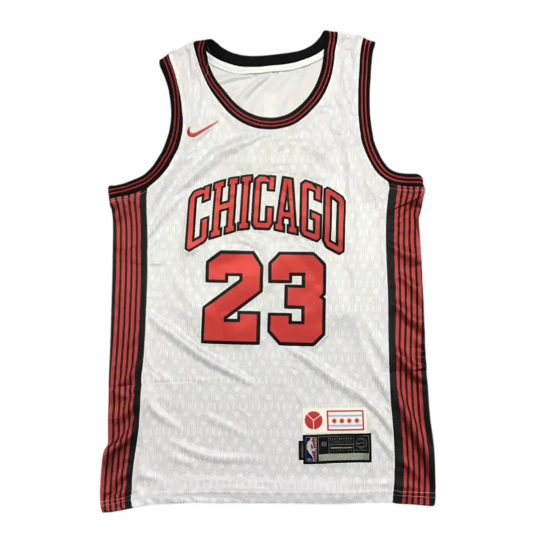 regata-nba-swingman-chicago-bulls-branca-22-23-jordan-23- Regata NBA Swingman Chicago Bulls Branca 22-23 Jordan #23