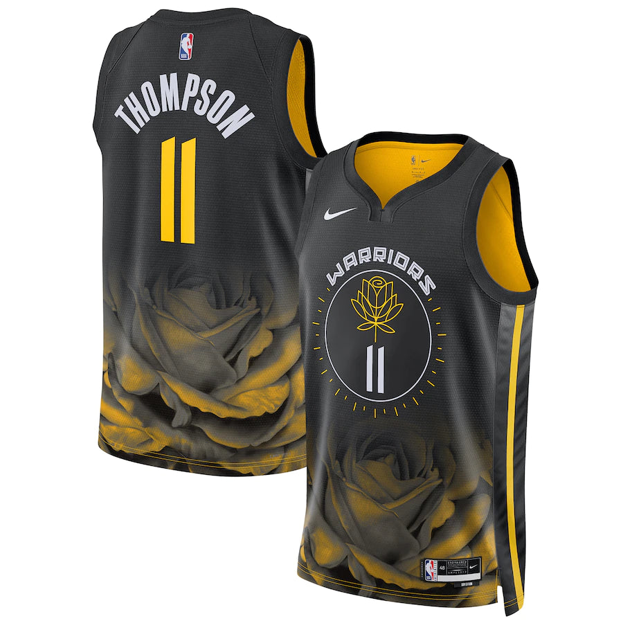 regata-nba-swingman-golden-state-warriors-preta-22-23-thompson-11 Regata NBA Swingman Golden State Warriors Preta 22-23 Thompson #11