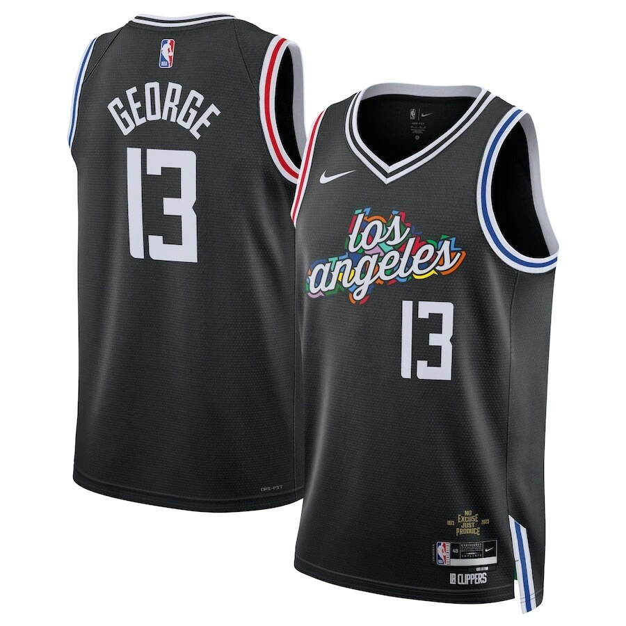 regata-nba-swingman-los-angeles-clippers-preta-22-23-george-13 Regata NBA Swingman Los Angeles Clippers Preta 22-23 George #13
