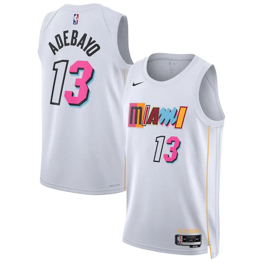 regata-nba-swingman-miami-heat-22-23-branca-adebayo-13 (1) Regata NBA Swingman Miami Heat 22-23 Branca Adebayo #13