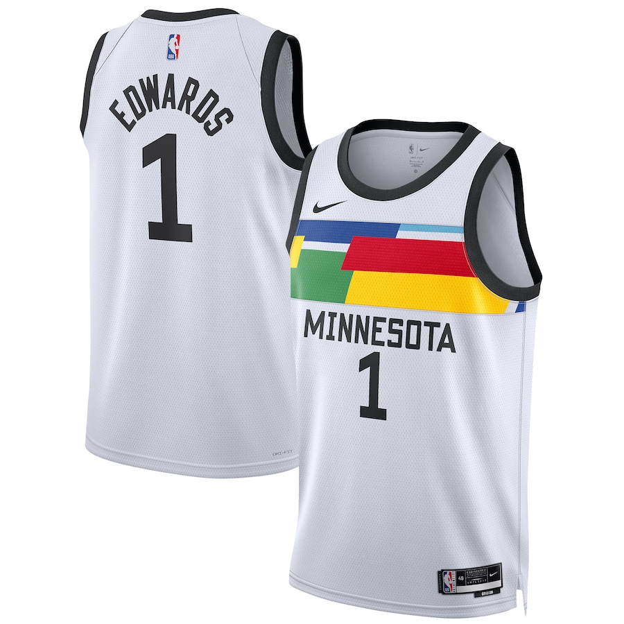 regata-nba-swingman-minnesota-timberwolves-branca-22-23-edwards-1 Regata NBA Swingman Minnesota Timberwolves Branca 22-23 Edwards #1