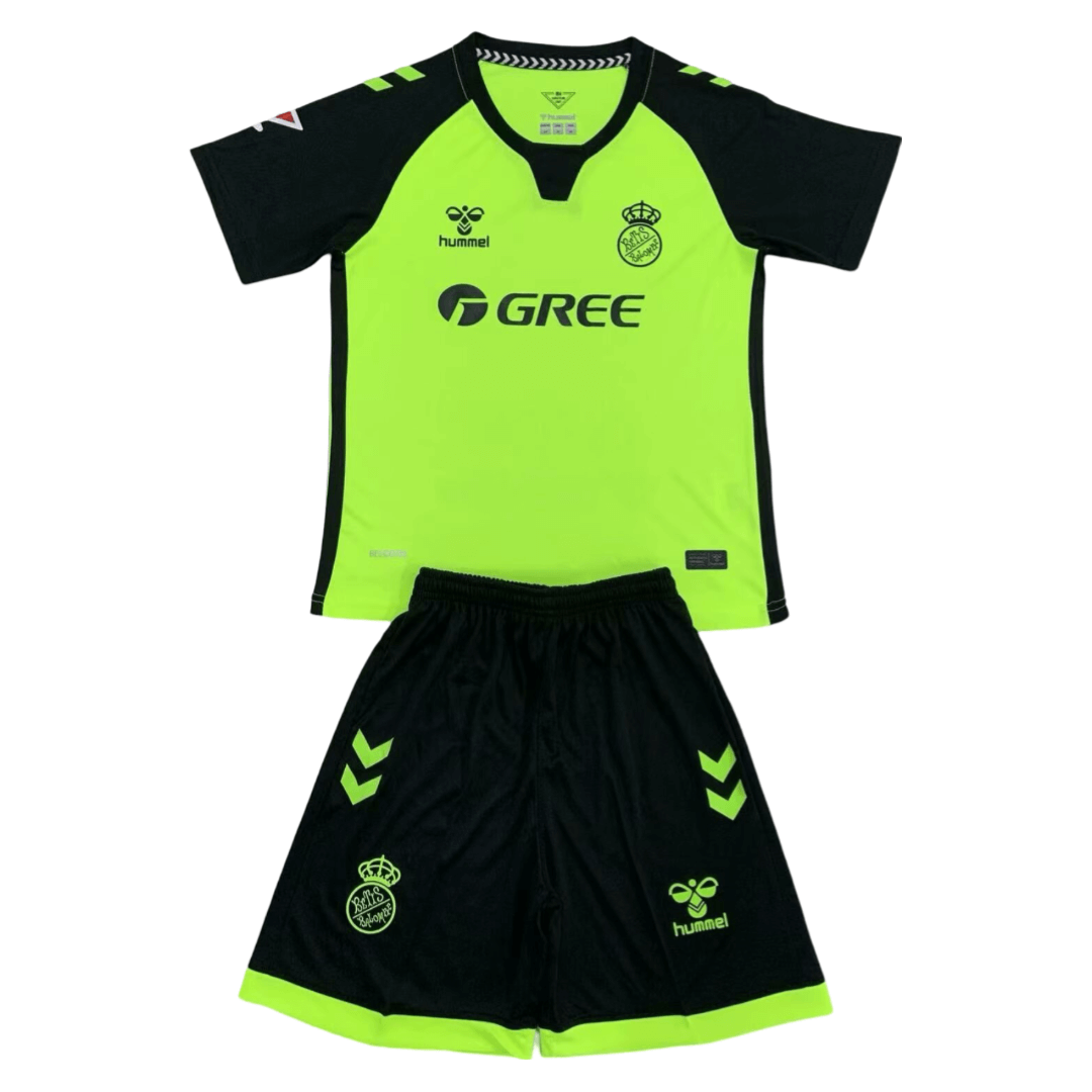 Kit Infantil Reserva Real Bétis Verde II 2024/25 Unissex Kit Infantil Reserva Real Bétis Verde II 2024/25 Unissex