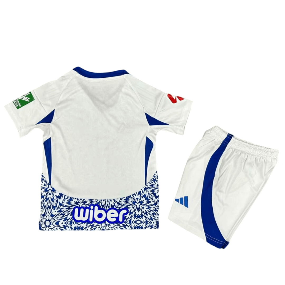 Kit Infantil Reserva Granada Branca II Away 2024/25 Unissex Kit Infantil Reserva Granada Branca II Away 2024/25 Unissex