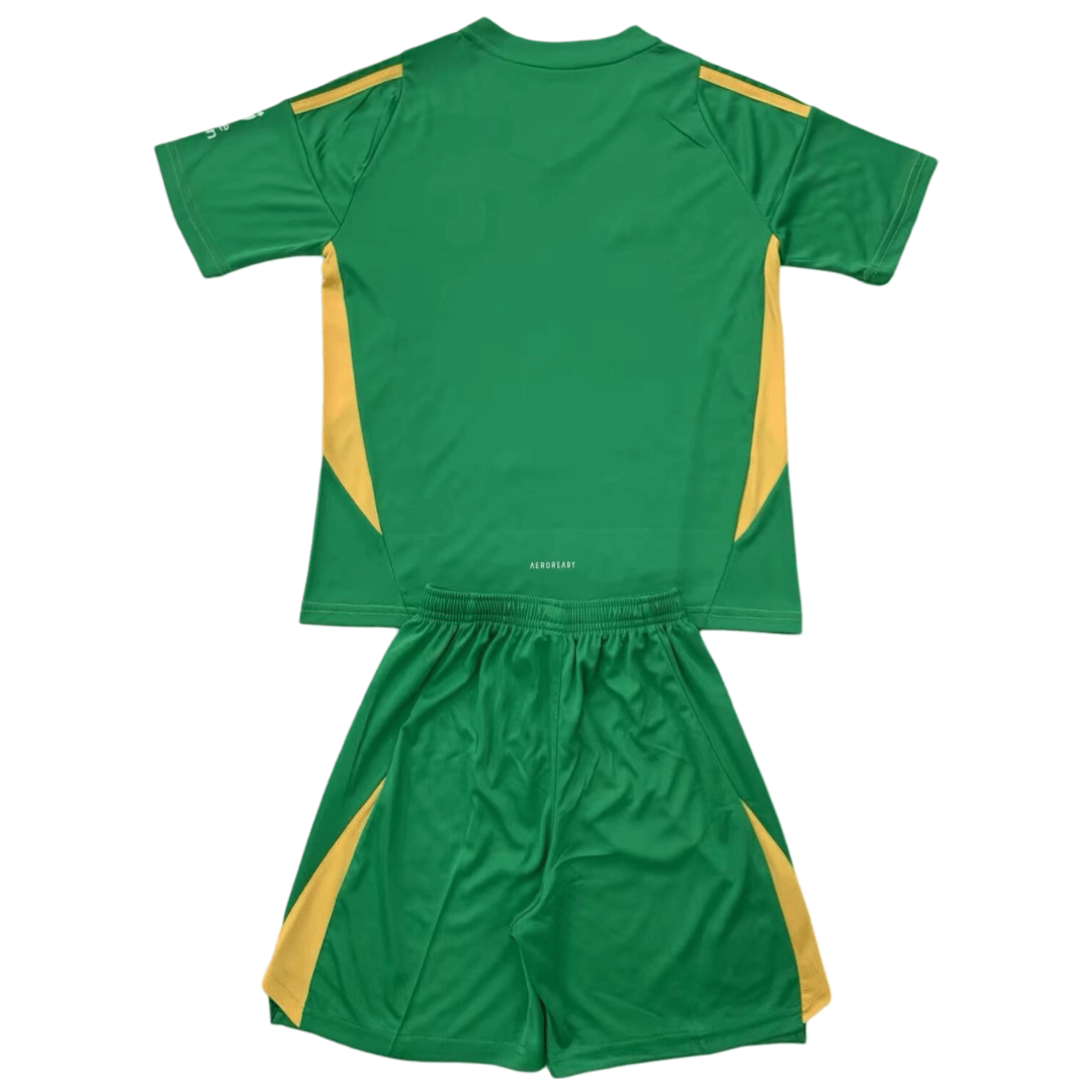 Kit Infantil Aston Villa Goleiro Verde 2024/25 Unissex Kit Infantil Aston Villa Goleiro Verde 2024/25 Unissex