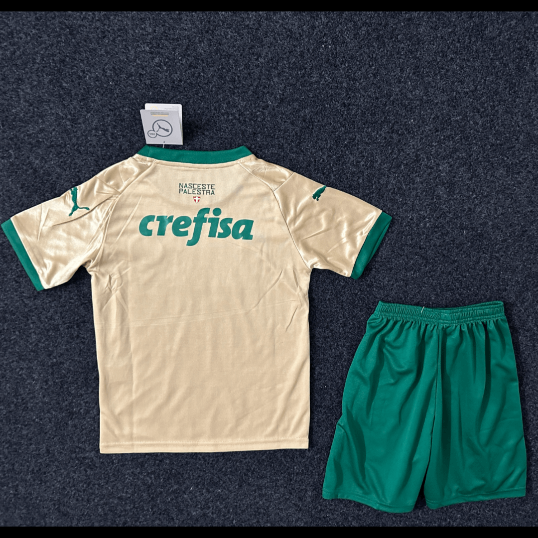 Kit Infantil Palmeiras Dourado Third III 2024/25 Unissex Kit Infantil Palmeiras Dourado Third III 2024/25 Unissex