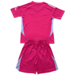 Kit Infantil Arsenal Rosa Goleiro 2024/25 Unissex