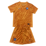 Kit Infantil Goleiro Chelsea Fc Laranja 2024/25 Unissex