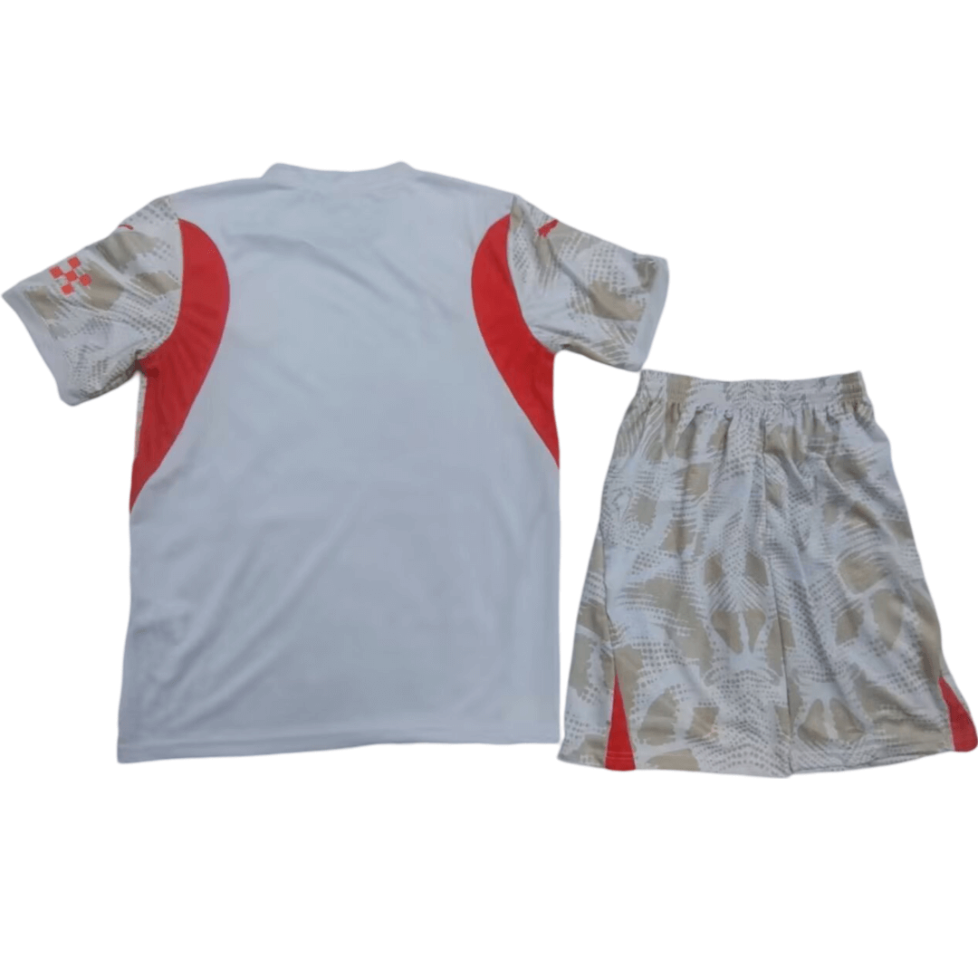 Kit Infantil Manchester City Bege Goleiro 2024/25 Unissex Kit Infantil Manchester City Bege Goleiro 2024/25 Unissex