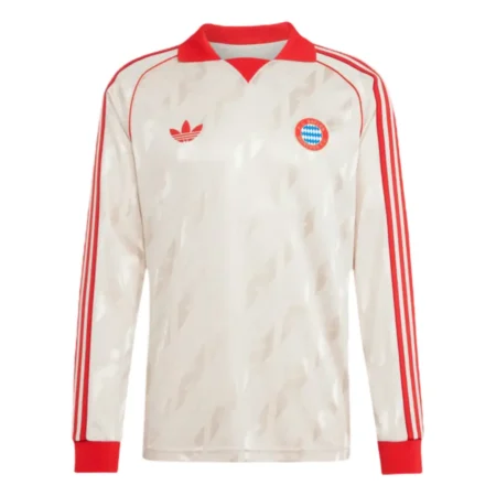 Camisa Bayern Munchen Bege Adidas Originals LFSTLR 2024/25 Manga Longa