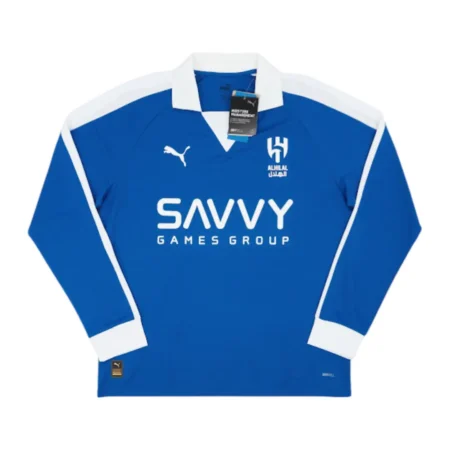 Camisa do Al-Hilal Aniversário 67 Anos Azul 2024/25 Manga Longa