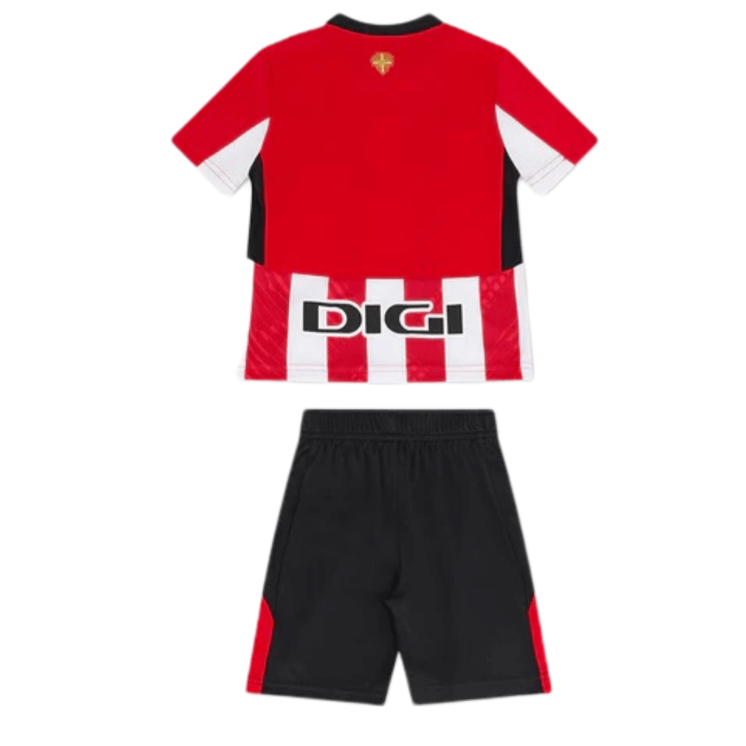 Kit Infantil Athletic Bilbao Titular Vermelha I 2024/25 Unissex Kit Infantil Athletic Bilbao Titular Vermelha I 2024/25 Unissex