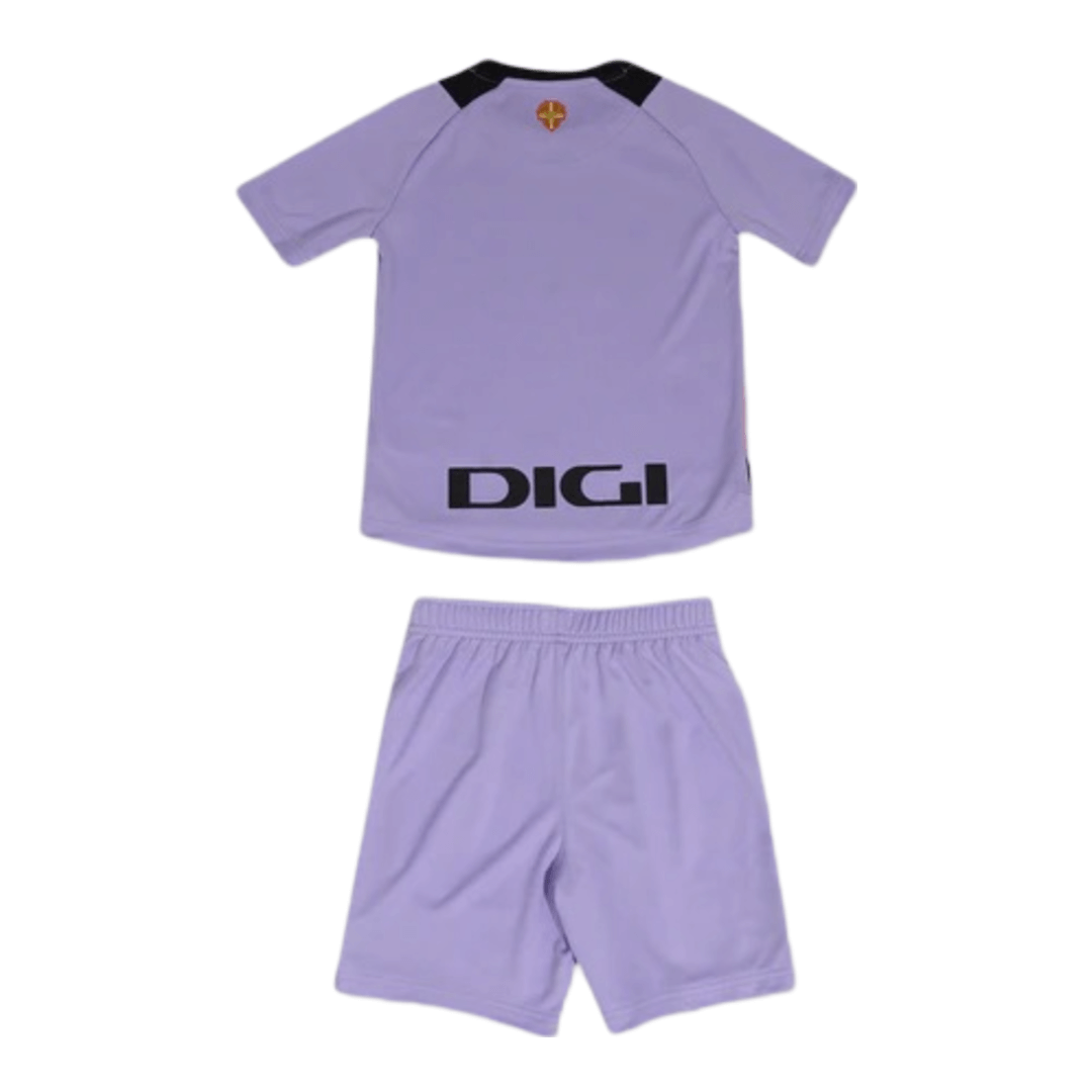 Kit Infantil Athletic Bilbao Roxo Third III 2024/25 Unissex Kit Infantil Athletic Bilbao Roxo Third III 2024/25 Unissex