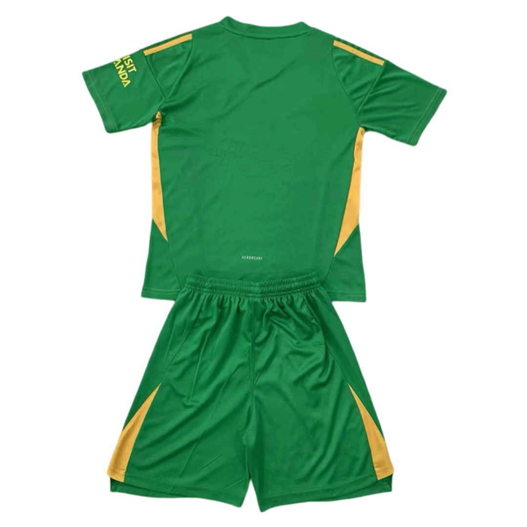 Kit Infantil Arsenal Verde Goleiro 2024/25 Unissex Kit Infantil Arsenal Verde Goleiro 2024/25 Unissex