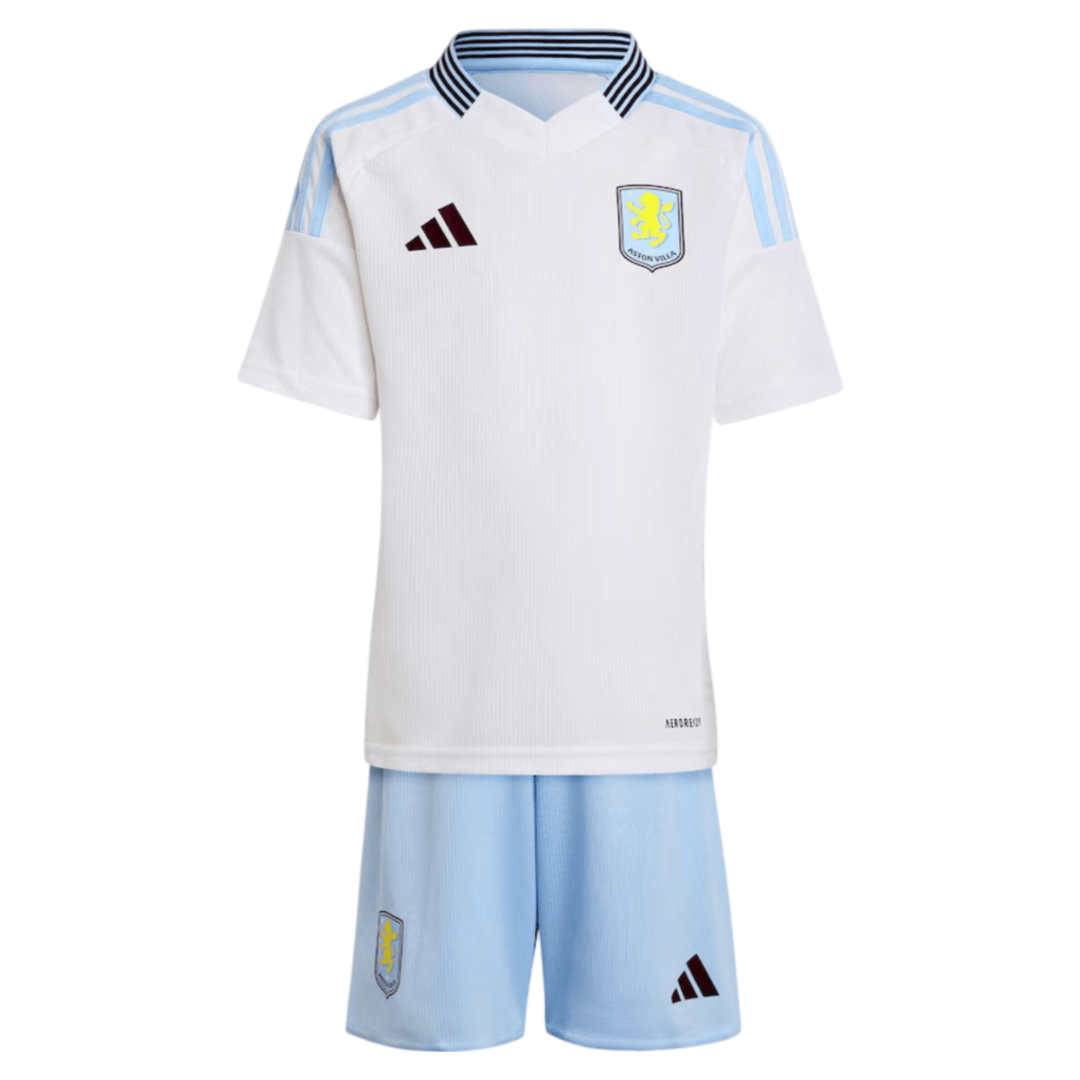 aston-villa-adidas-away-mini-kit-2024-25_ss5_p-202074744+pv-2+u-jd98zqrlygzkcgluvqmj+v-zidhtynhsaga3k5g6ywa (1) Kit Infantil Aston Villa Branca Away II 2024/25 Unissex