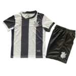 Kit Infantil Corinthians Terceira Preta/Branca 2024/25 Unissex
