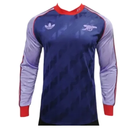 Camisa Arsenal Roxo Adidas Originals LFSTLR 2024/25 Manga Longa