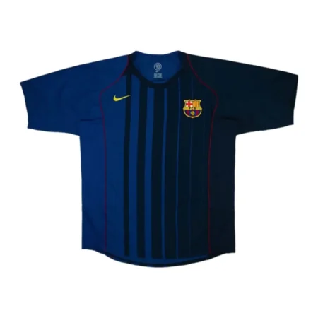 Camisa do Barcelona Azul Away II 2004 Masculina