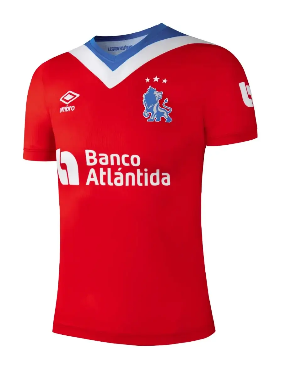 camisa-cd-olimpia-vermelha-away-ii-2024-25-masculina Camisa CD Olimpia Vermelha Away II 2024/25 Masculina
