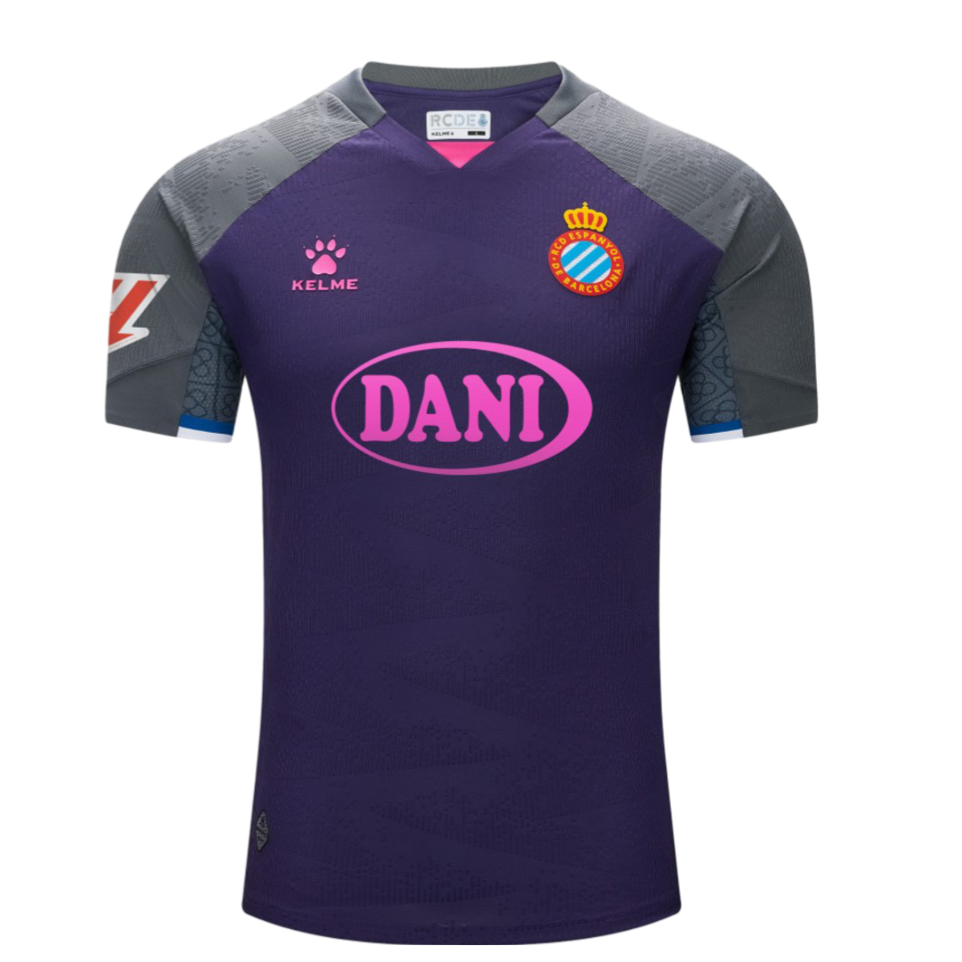 camisa-espanyol-away-ii-roxo-cinza-2024-25-masculina Camisa do Espanyol Roxo Away II 2024/25 Masculina