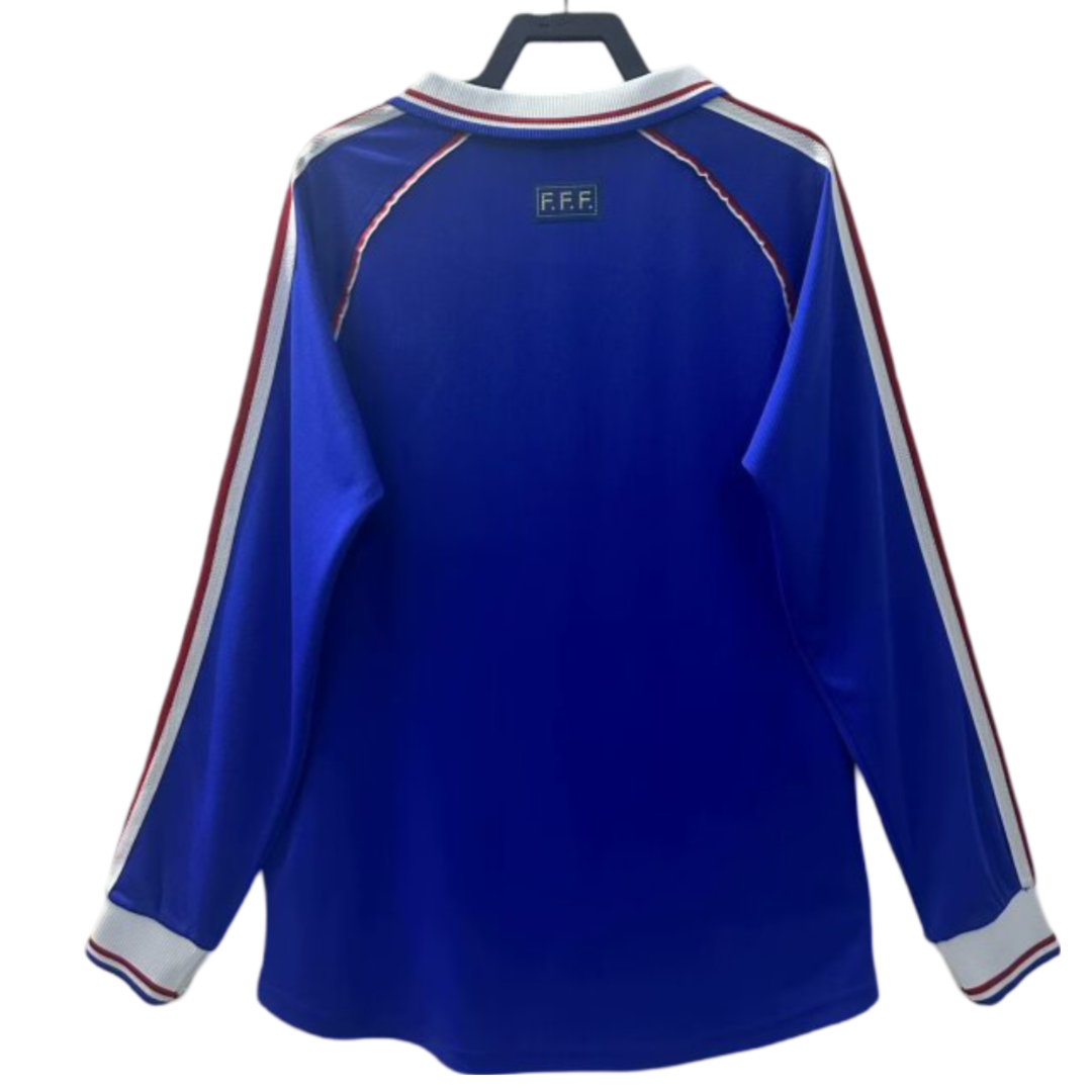 camisa-franca-azul-manga-longa-2006-masculina- Camisa da França Azul Manga Longa 2006 Away II