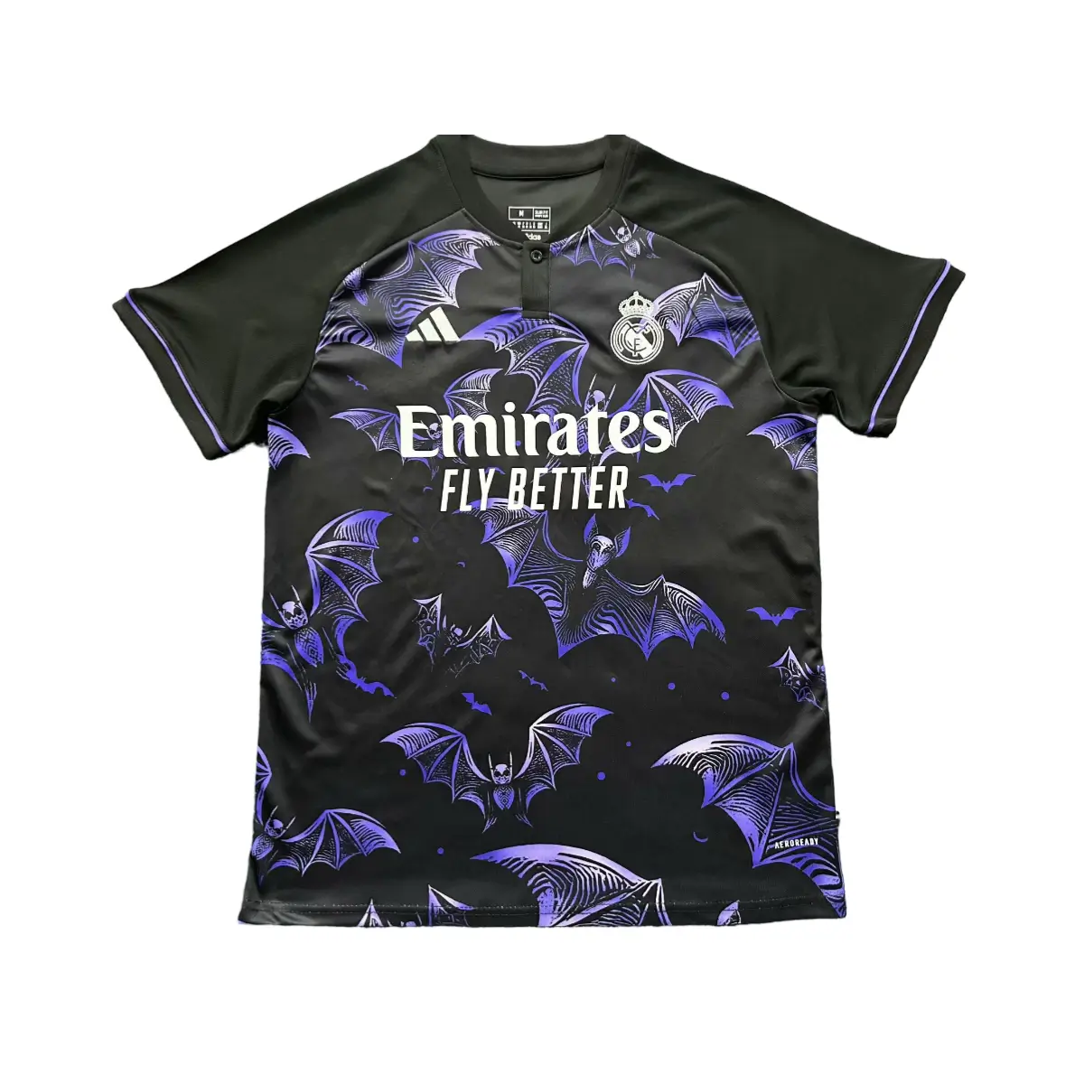 camisa-real-madrid-especial-halloween-preta-roxo-2024-25-masculina Camisa Real Madrid Especial Halloween Preta/Roxo 2024/25 Masculina