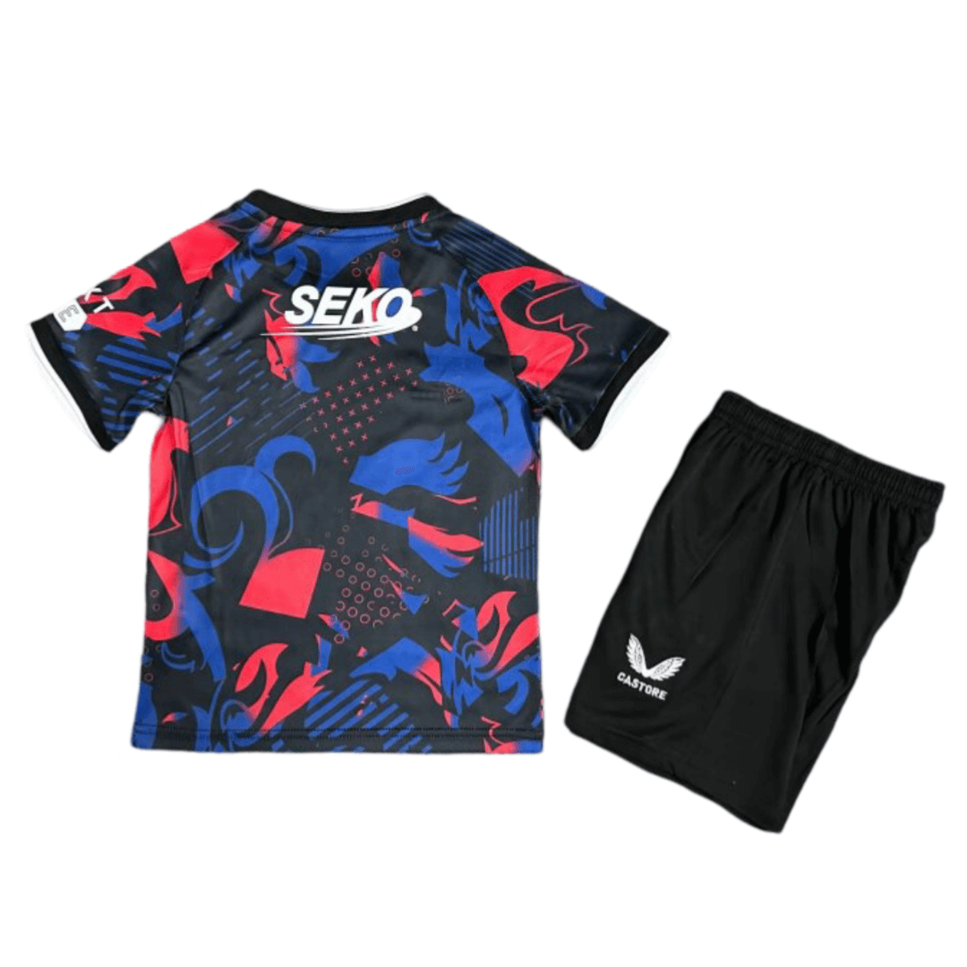 Kit Infantil Rangers Azul Escura III Third 2024/25 Unissex Kit Infantil Rangers Azul Escura III Third 2024/25 Unissex