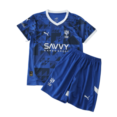 Kit Infantil Titular Al-Hilal Azul I Home 2024/25 Unissex