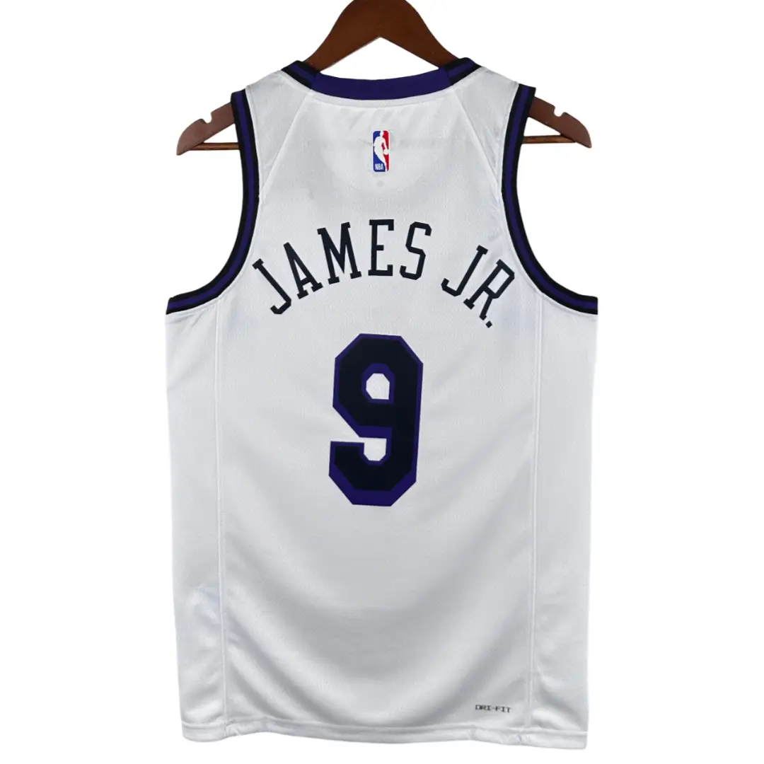 regata-nba-city-swingman-los-angeles-lakers-branca-22-23-james-jr-9 Regata NBA City Swingman Los Angeles Lakers Branca 22-23 James Jr. #9