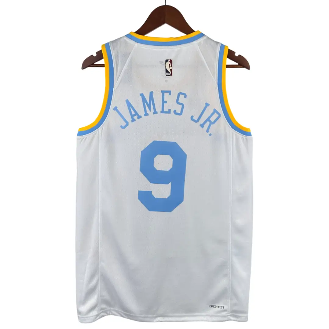 regata-nba-classic-swingman-los-angeles-lakers-branca-22-23-james-jr-9 Regata NBA Classic Swingman Los Angeles Lakers Branca 22-23 James Jr. #9